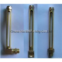 Brass Tuber oil level gauge with glass tube
