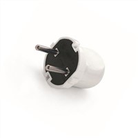 white color european power plug