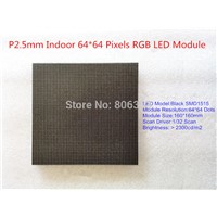 P2.5 Indoor SMD RGB LED Display Module , High Definition Black LED 3-IN-1 , 1/32 Scan 160*160MM