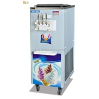 Soft Ice Cream Machine Storing 2 Flavors and A Mixed Flavor Output:25l Each Hour BY-BQL838