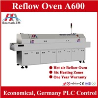 6 zone reflow soldering machine A600 Lead free Hot Air Reflow Soldering oven