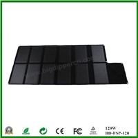 120W high efficiency portable folding solar panel for laptop/batteries