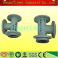 Excellent wear resistant rubber lined pipe &amp;amp; pipe fitting