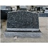 Blue Pearl Granite Polished Monumental Slant Marker Tombstone