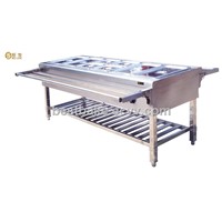 Stainless steel Foldable Electric 12-Tank Bain Marie(BY-EH12) Fast Food Equipment