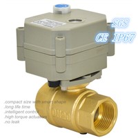 High quality 1/2'' Brass Motorized Ball Valve for Automatic Watering (T15-B2-B)