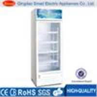 Beverage showcase cooler, showcase freezer with CE