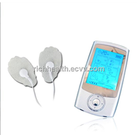 Rechargeable digital tens unit with blue backlit screen