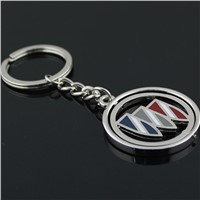 Silver Buick Car Logo Keychain