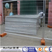 galvanized portable temporary fence with base plate