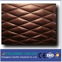 leather surface fabric acoustic wall panel
