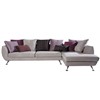 Living room furniture L shaped sofa high quality fabric sofa corner sofa