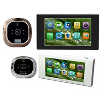 GSM Peephole Video Doorbell with 4.7inch Touch Screen