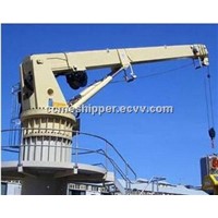Marine electric hydraulic deck crane