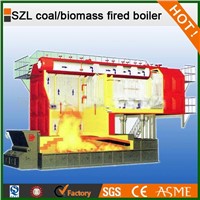 Best Selling! 6-35 T/H Coal Fired Steam Boiler SZL Double Drums Series Chain Grate Type