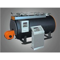 Oil and gas-fired steam boiler