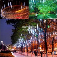 New Christmas Decorative Light String Meteor Shower Rain Led Light Lamp White 100-240V EU Plug