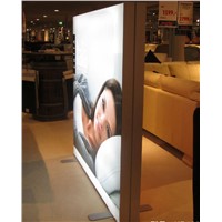 Floor Standing Double Side LED fabric Display for Retail Shop