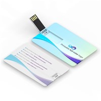 Card USB flash drive with full color printing on both sides