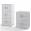 Modern high gloss cabinets 4 drawers cabinets 6 drawers cabinets with metal circle design