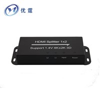 HDMI splitter 1x2 support 3D 4Kx2K resolution Blue-Ray 24/50/60fs/HD-DVD/xvYCC
