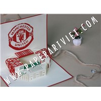 Pop up greeting card Architecture Stadium Manchester United FC