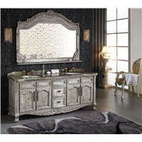 2015 Solid wood bathroom cabinet in European markete