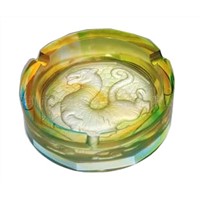 Lost-wax Casting Art Glass Ashtray