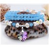 Mashan jade bracelets in sterling silver, aqua blue gemstone bracelets, bracelet for girl