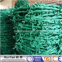PVC coated galvanized Barbed wire double strand