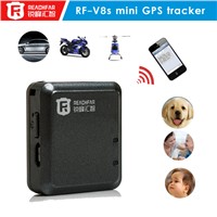 GPS+LBS tracking device RF-V8 mini vehicle gps tracker with SMS and phone alarm function
