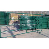 Green color powder coated portable horse fence panels