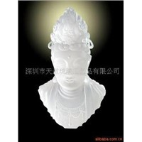 Liu li kuan yin buddha statue feng shui wealth