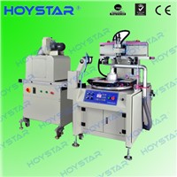 Full automatic plastic ruler screen printing machine with uv dryer