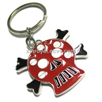 KC00137 Promotion Accessories Metal Key chains Gift  Epoxy Skull Key ring  Fashion Wholesale Jewelry