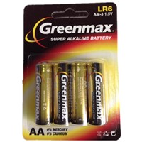 4s AA Blister Pack LR6 Alkaline Battery