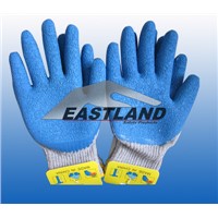 Labor Safety Latex Coated Gloves Crinkly