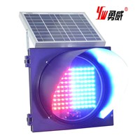 Red and Blue Solar LED Traffic Light