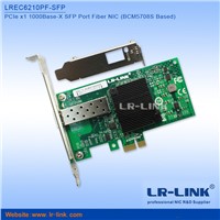 LREC6210PF-SFP PCI Express x1 SFP Port Fiber Network Interface Card  (Broadcom 5708S Based)