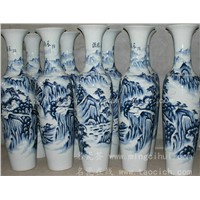 RYXI01 Blue and white Porcelain Floor Vase