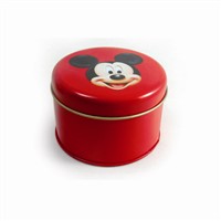 round custom candle tin box