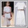Designer Women White Slim Dress Long Party Dress Wholesale
