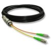 FTTH Fiber Optical Waterproof water-proof Pigtail Patch Cord Cable 2 cores 2F APC Singlemode SM