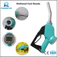 Portable liquid dispensing fuel nozzle anti-corrosion measuring nozzle