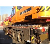 Used Sany STC750 year 2011 75t truck crane second hand Sany STC750 75t mobile crane for sale