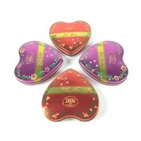 Metal Heart Tin Boxes with diamonds