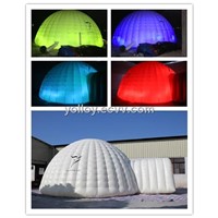 LED Lighting inflatable igloo dome Tent