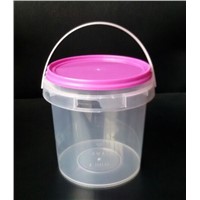 1Kg Clear Pail, Plastic Packaging Bucket for Popcorn,Food Grade