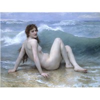handmade body nude oil painting