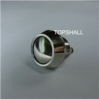 12mm black anodised metal pushbutton switches